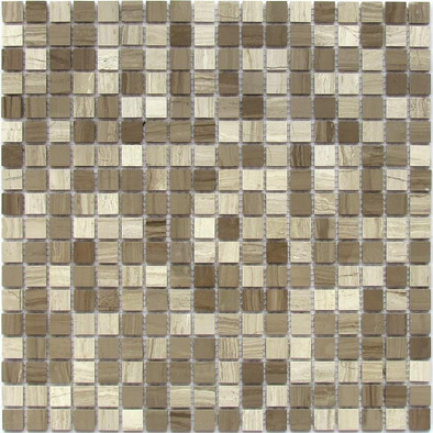Мозаика Kansas-15 (POL) 1.5x1.5 мрамор 30.5х30.5