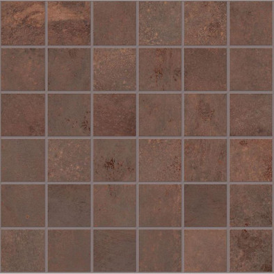 Мозаика Supergres Irony Corten Mosaico 30x30 керамогранит матовая коричневый ICOM