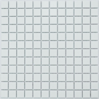 Мозаика P-521 керамика 30х30 см матовая чип 23х23 мм, белый