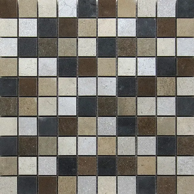 Мозаика Mk.CottofaenzaMix 30х30 керамогранит матовая, коричневый, серый, черный