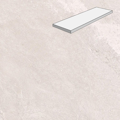 Ступень угловая лофт Mountain White 33x60 керамогранит матовая Lifebrick