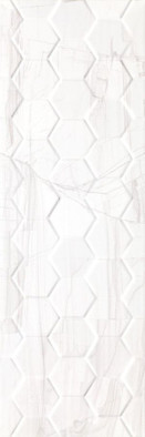 Настенная плитка Brennero White Hexagon Rett 25x75 Ceramika Konskie матовая керамическая