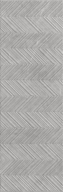 Настенная плитка Ройс Грэй 239 рельеф ёлочка 32.5х100 Eurotile Ceramica матовая, рельефная (структурированная) керамическая