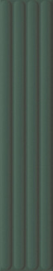 Настенная плитка Plinto Out Green Matt 10.7х54.2 DNA Tiles матовая, рельефная (структурированная) керамическая 78803299