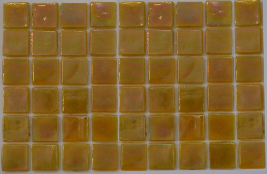 Мозаика Taurus-Lux-9 прокрашенная в массе стекло 32.7х32.7 см перламутровая чип 15х15 мм, желтый