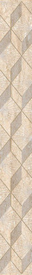Бордюр Ascoli Beige Diamond Azori 7.5x63 матовый керамический
