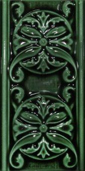 Бордюр Cevica Plus Classic 10 Esmeralda Craquele 7.5х15