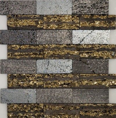 Мозаика Lava Stripe каменная 30x32