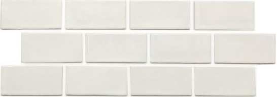 Мозаика PQ73150-03 керамика 31х31.5 см глянцевая чип 73х150 мм, белый