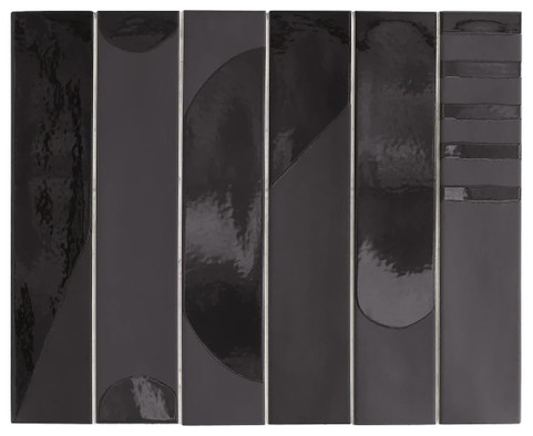 Декор Wadi Decor Noir 6х30 Equipe керамогранит глянцевый, матовый УТ-00029620