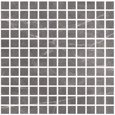 Мозаика Rebbal Nero сетка керамогранит 30.3х30.3 см rocker чип 2.35х2.35 мм, черный