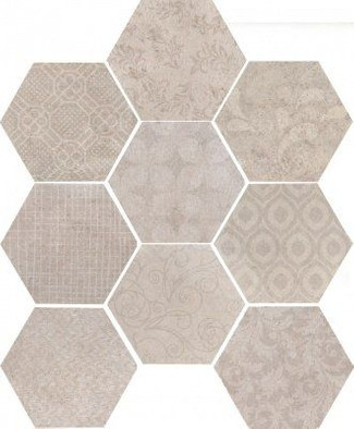 Керамогранит Riabita Shabby Chic Esagona Fabric 24х27.7 (56 B) матовый