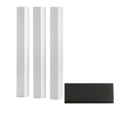 Брус декоративный МДФ Ликорн 40х40 черный матовый окрашенный