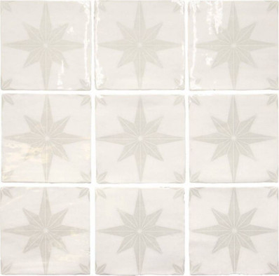 Настенная плитка Carmo White 13x13 глянцевая керамическая фото Настенная плитка Carmo White 13x13 глянцевая керамическая