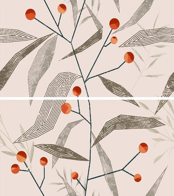 Панно Seventies Bell 60х60 (компл. из 2-х штук) MP000024918 Creto матовое керамическое 06-01-1-36-05-11-3657-0