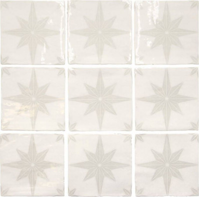 Настенная плитка Carmo White 13x13 глянцевая керамическая