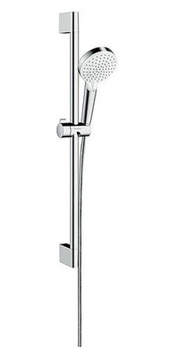 Душевой гарнитур Hansgrohe Crometta, 1jet со штангой 65 см, белый/хром фото Душевой гарнитур Hansgrohe Crometta, 1jet со штангой 65 см, белый/хром
