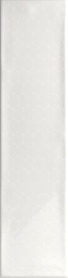 Декор Decor White 7.5x30 глянцевый керамический