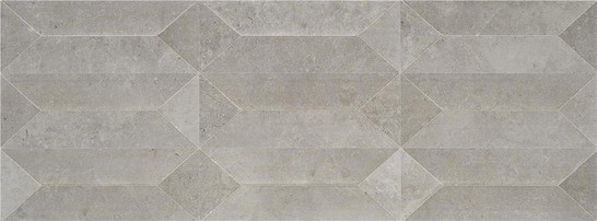 Настенная плитка Talo grey br rect. Shapes Keratile 33.3x90 глянцевая, рельефная (структурированная) керамическая