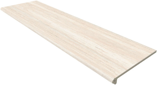 Ступень фронтальная Peldaño Recto 120 Travis Beige Liso 33x120 клинкер матовая Gres de Aragon 971163
