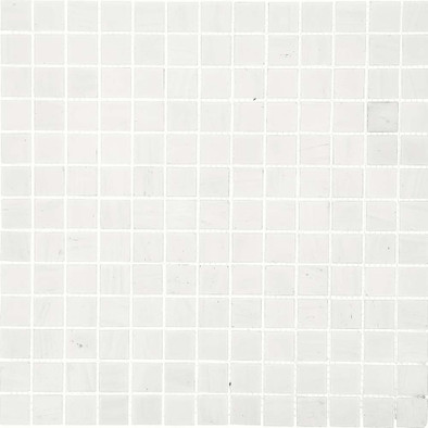 Мозаика Imagine Lab Arctic стекло 32.7х32.7 см глянцевая чип 23x23 мм, белая