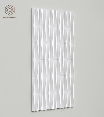 Стеновая декоративная панель Geometrium ECOGR0205W Alpine Walls под покраску 1200х600х25 мм
