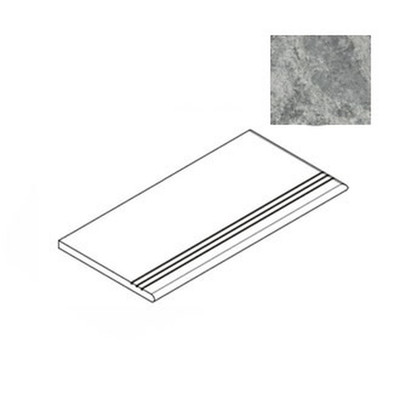 Ступень фронтальная Forte Dei Marmi Quark Persian Grey Gradino Lineare 30x60 керамогранит матовая Atlas Concorde 620040000175