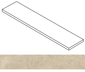 Ступень угловая Rinascente Fusion Creta Scalino Angolare Dx 33x160 керамогранит матовая Atlas Concorde 620070003247