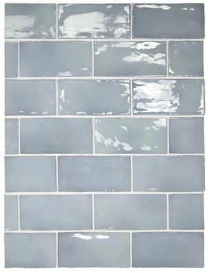 Настенная плитка 26901 Manacor Blue Moon 7,5х15 см Equipe глянцевая керамическая