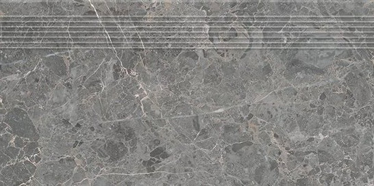 Ступень фронтальная Archicross Stone Grey Stopnica Prasowana Mat. 29.8х59.8 керамогранит матовая Paradyz Ceramika Q-R-298X598-1-ARSE.GRSP