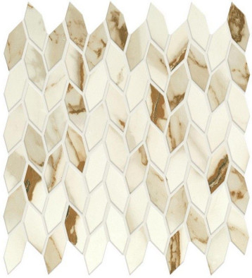 Мозаика Marvel Calacatta Imperiale Mos. Twist Shiny (A4WN) 30,5x30,5 Глазурованная керамическая фото Мозаика Marvel Calacatta Imperiale Mos. Twist Shiny (A4WN) 30,5x30,5 Глазурованная керамическая