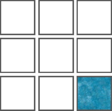 Мозаика для бассейна фарфоровая Marin MA1010 Serapool 10х10 матовая, рельефная, глазурованная под камень голубая