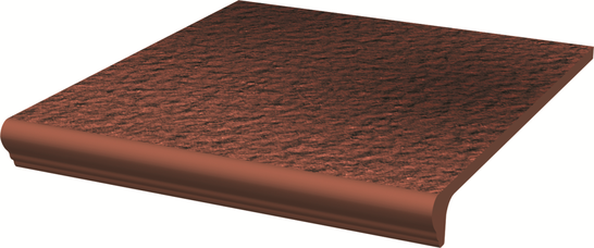 Ступень фронтальная с капиносом Cloud Rosa Duro 30х33 клинкер структурированная Paradyz Ceramika