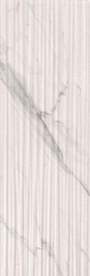 Декор Statuario Str Fluid  30,5x91,5 Supergres глянцевый, рельефный керамический PSSF