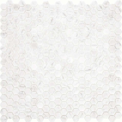 Мозаика Imagine Lab AGHG15-WHITE стекло 28.8х29.3 см матовая чип 15x17 мм, белая
