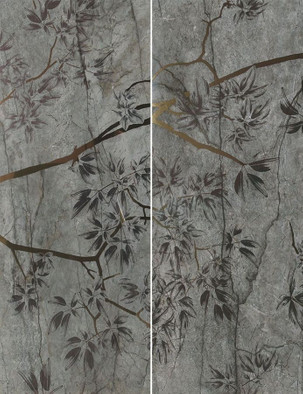 Панно Dec Autumn Smoke B Nplus 89x118,2 полированное керамогранит