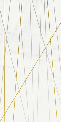 Вставка Шарм Делюкс Микеланджело Голден Лайн Charme Deluxe Michelangelo Inserto Golden Line 40x80 глянцевая керамическая