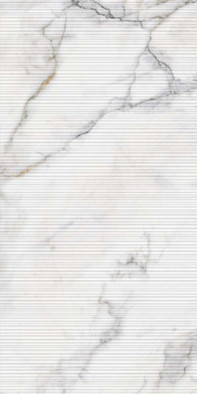 Керамогранит Calacatta Texture Rigato 60х120 Nexion Marble рельефный (рустикальный) универсальная плитка F62TEXA1RR0