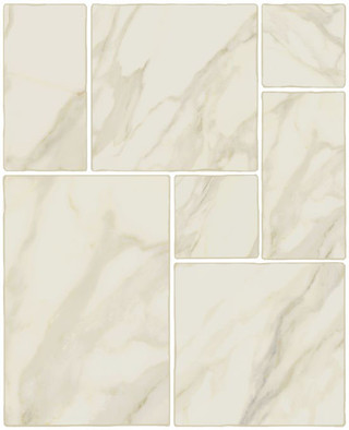 Керамогранит Opus Calacatta Mod.39 40х40 Isla Tiles матовый напольная плитка 1007586