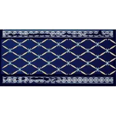 Бордюр Cenefa Delis Cobalto Silver 20x10 глянцевая фото Бордюр Cenefa Delis Cobalto Silver 20x10 глянцевая