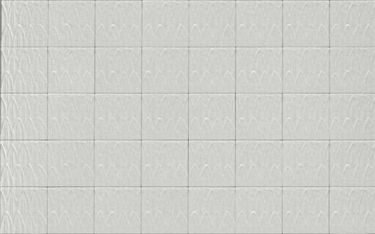 Керамогранит R9RD Struttura Foglia Bianco 3D 15x15 Marazzi Ragno глянцевый настенный УТ-00026530