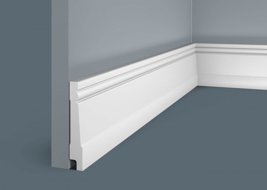 Cosca Напольный плинтус PX016, 90х15, 2000 мм, Экополимер/6