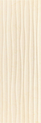 Настенная плитка Wellen Cream -ректификат/ белая глина 30x90 глянцевая керамическая