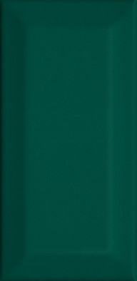 Настенная плитка 16058 Клемансо Зелёный Грань 7.4x15 Kerama Marazzi глянцевая керамическая