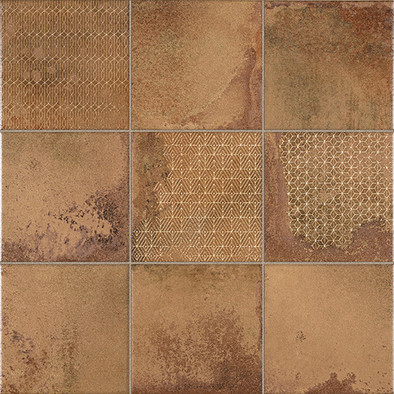 Декор Kube Cora Cobre-D 45х45 La Platera керамогранит матовый 00-00049355