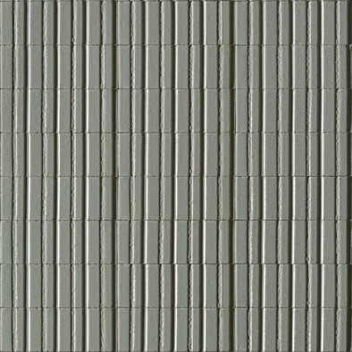 Декор RAEQ Glacé Struttura 3D Rayé Avio Glossy 7,5x20 Marazzi Ragno керамогранит глянцевый, структурированный УТ-00028863
