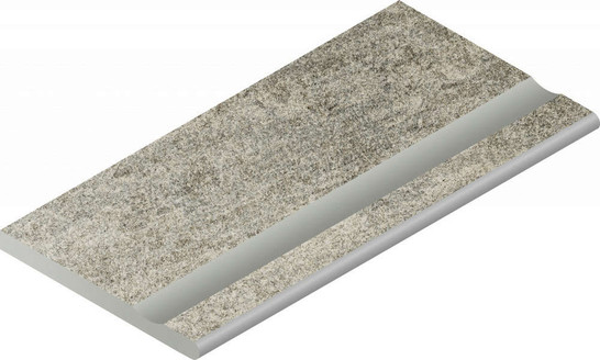 Керамогранит Нордика Сильвер Бортик 30x60 с Выемкой Закругленный Italon x2 матовый 620090001060