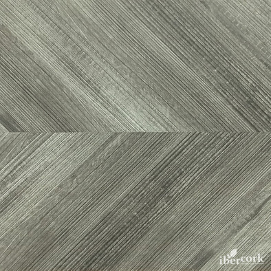 IberCork Шеврон грис 1164x194 Пробковый плавающий паркет с цифровой HD-печатью 32 класс uniclic фото IberCork Шеврон грис 1164x194 Пробковый плавающий паркет с цифровой HD-печатью 32 класс uniclic