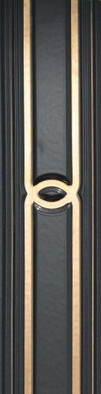 Бордюр Marvel Gold Black керамический