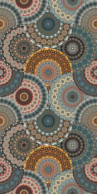 Декор Deco Couture Mandala 49,1x98,2 Ceracasa Ceramica матовый